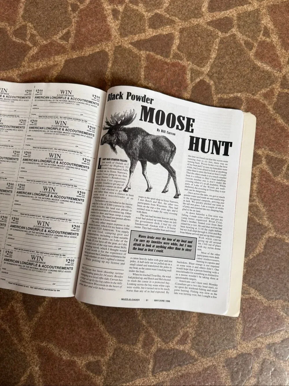 Vintage Muzzleloader Magazine 1996 Black Powder Shooter Historical